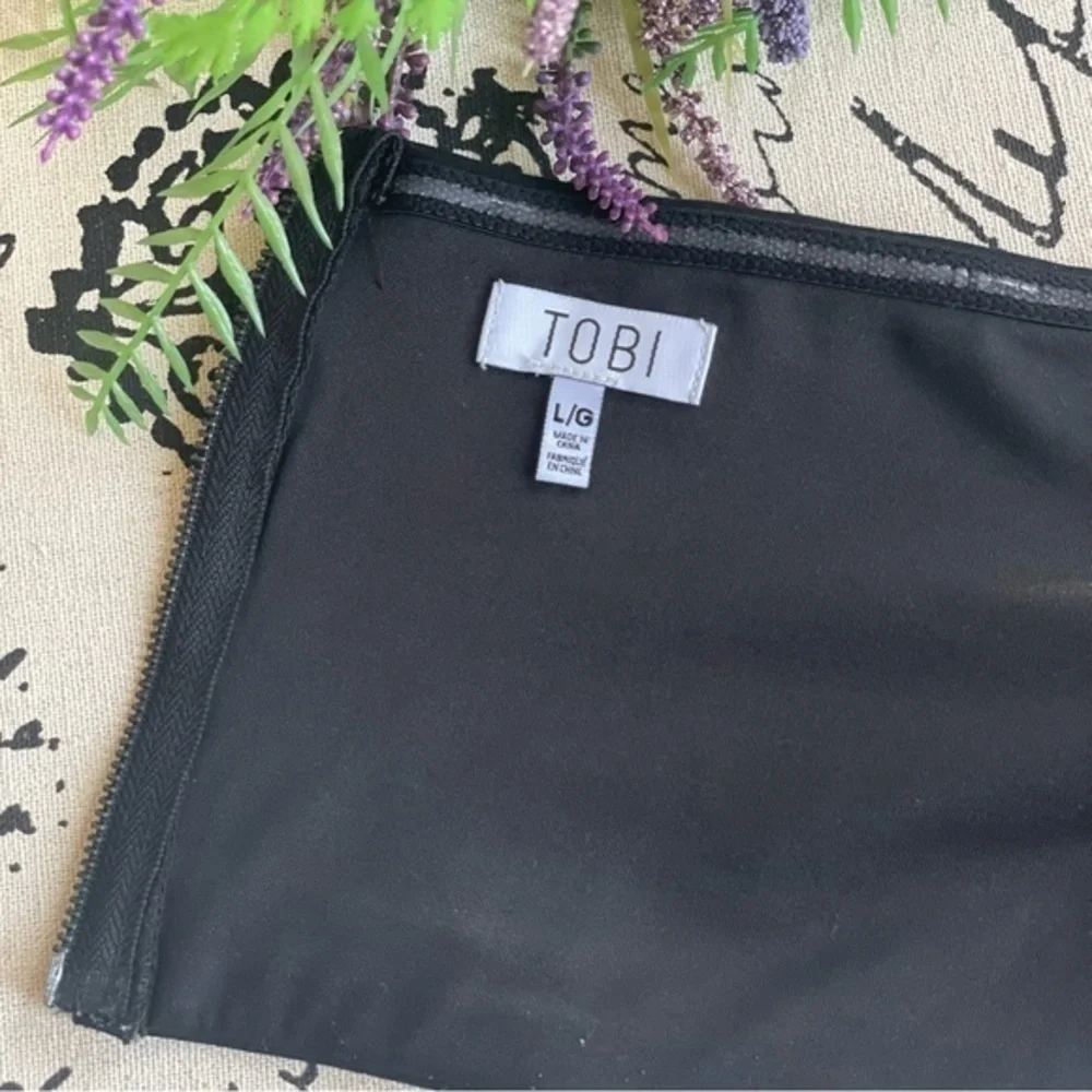 Tobi Black Crossover Sweetheart Bandeau Tube Top - Picture 5 of 7